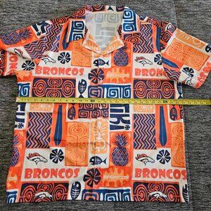 Denver Broncos Hawaiian style button shirt XXL